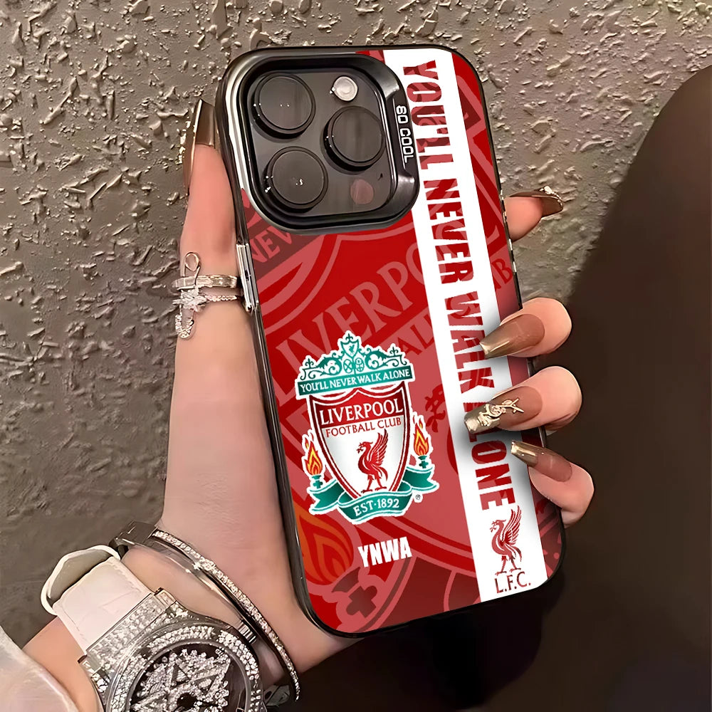 Red Army-L-Liverpools-FC-Phone Case For iPhone 16 15 14 13 12 11 mini Pro Max X XSMAX 8 7 Plus Anti Fall Matte Cover