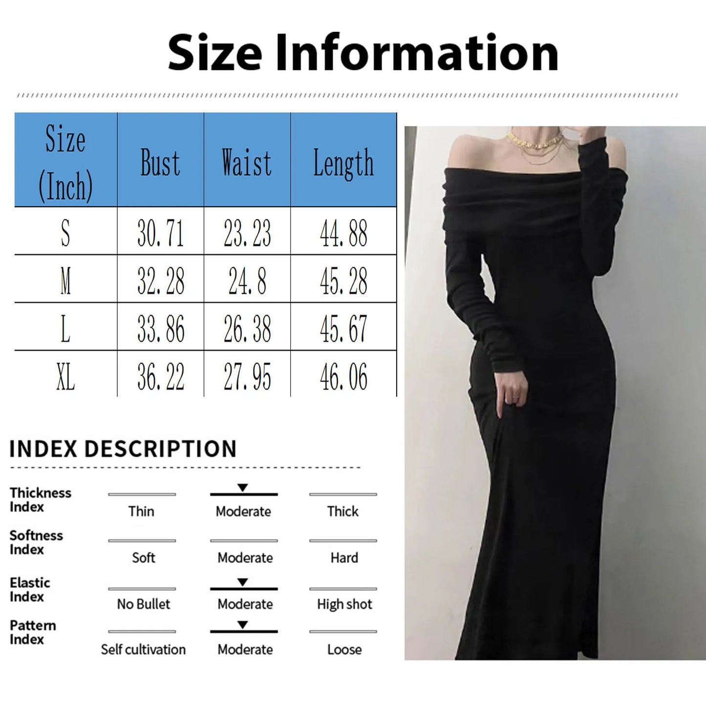 One Shoulder Style Long Sleeved Dress For Women Autumn And Winter Fashionable Slim Fit And Slimming Effect Long Skirt For Women